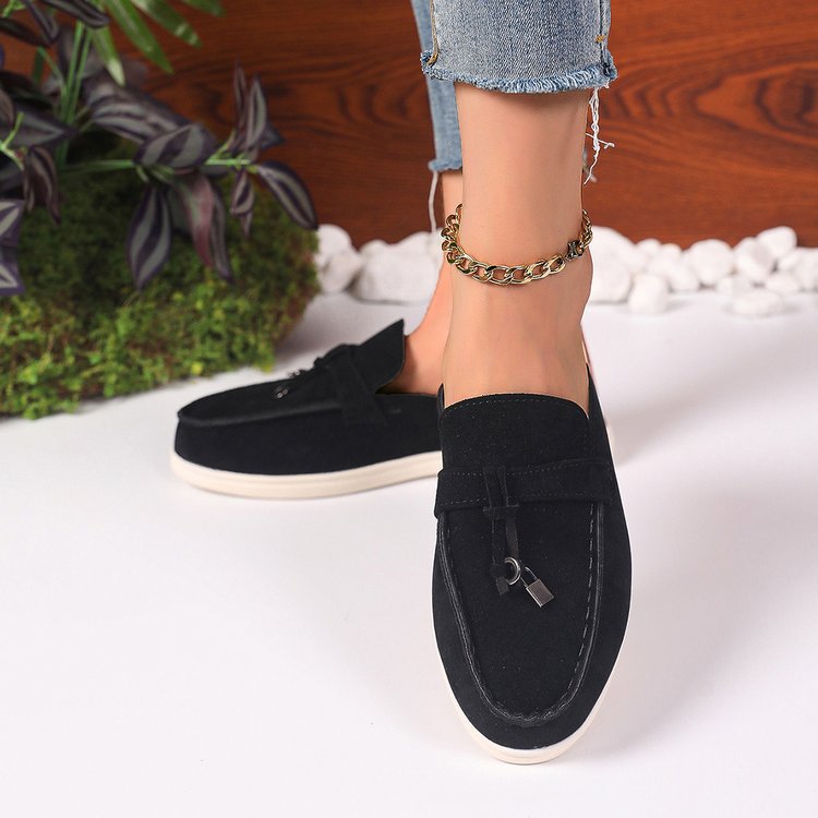 New Women's Slip-on Shoes Casual Half-slippers