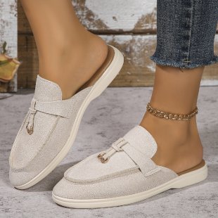 New Women's Slip-on Shoes Casual Half-slippers
