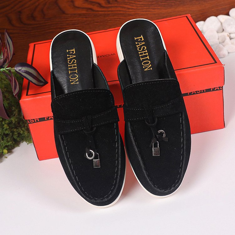 New Women's Slip-on Shoes Casual Half-slippers